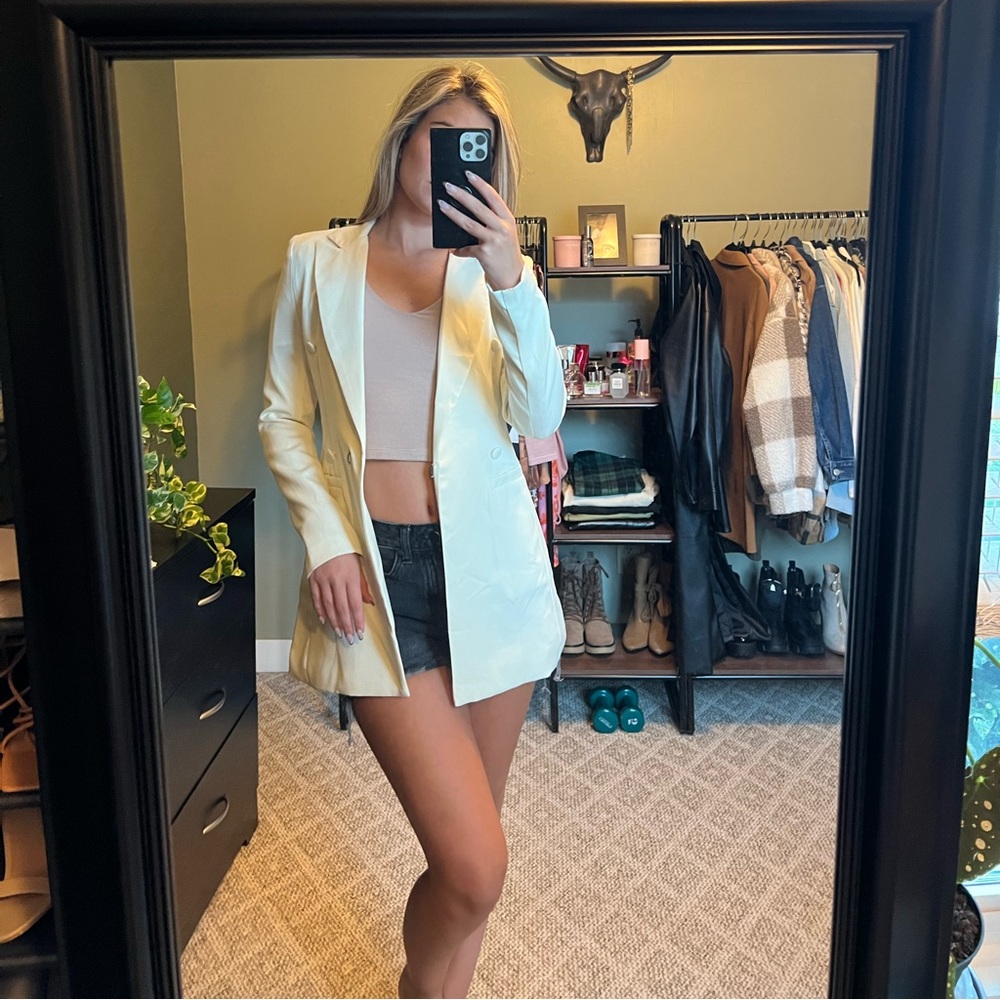 PLT cream blazer